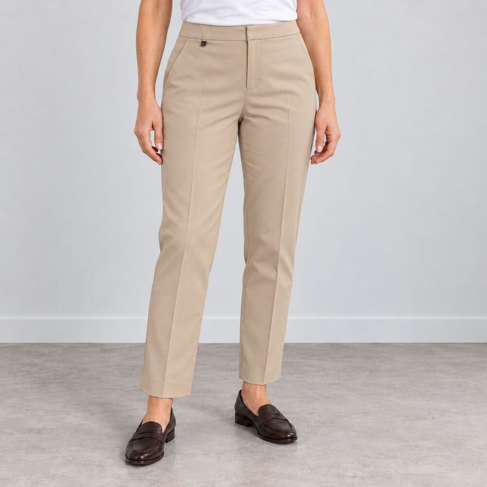 NWT Lauren Ralph Lauren Pants Womens 10 Tan Stretch Slim Ankle Chino Trousers